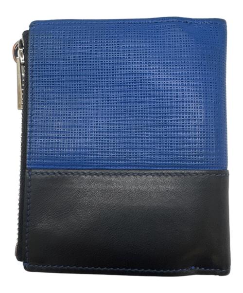 MARNI（マルニ）MARNI (マルニ) MARNI 　2つ折り財布 ブルー×ブラックの古着・服飾アイテム