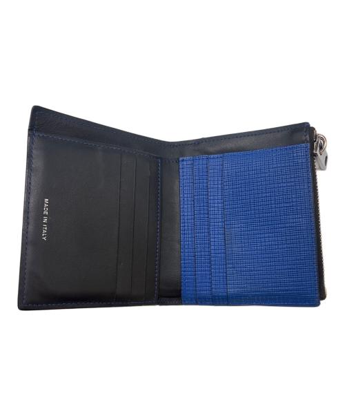 MARNI（マルニ）MARNI (マルニ) MARNI 　2つ折り財布 ブルー×ブラックの古着・服飾アイテム