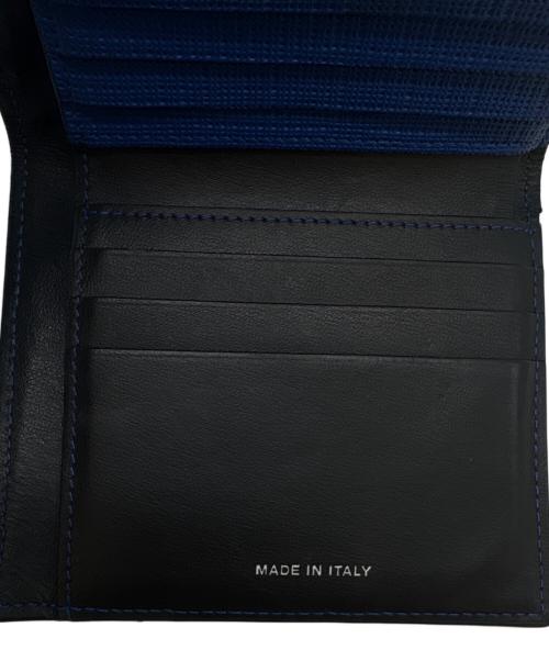 MARNI（マルニ）MARNI (マルニ) MARNI 　2つ折り財布 ブルー×ブラックの古着・服飾アイテム