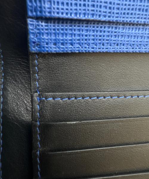 MARNI（マルニ）MARNI (マルニ) MARNI 　2つ折り財布 ブルー×ブラックの古着・服飾アイテム