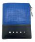 MARNI（マルニ）の古着「MARNI 　2つ折り財布」｜ブルー×ブラック
