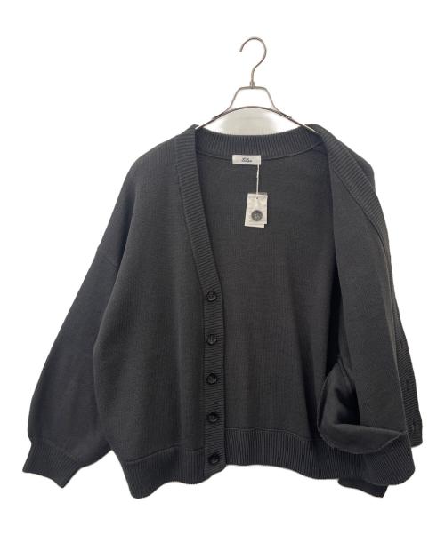 loose（ルーズ）loose (ルーズ) Loose  ボリュームスリーブオーバーニットカーディガン　厚手カーディガン グレー サイズ:Mの古着・服飾アイテム