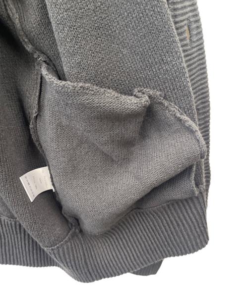 loose（ルーズ）loose (ルーズ) Loose  ボリュームスリーブオーバーニットカーディガン　厚手カーディガン グレー サイズ:Mの古着・服飾アイテム