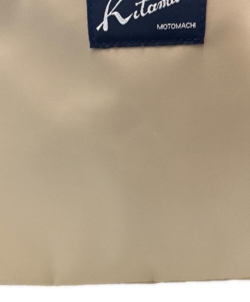 KITAMURA（キタムラ）KITAMURA (キタムラ) KITAMURA　ナイロンリュック ベージュ×ネイビーの古着・服飾アイテム