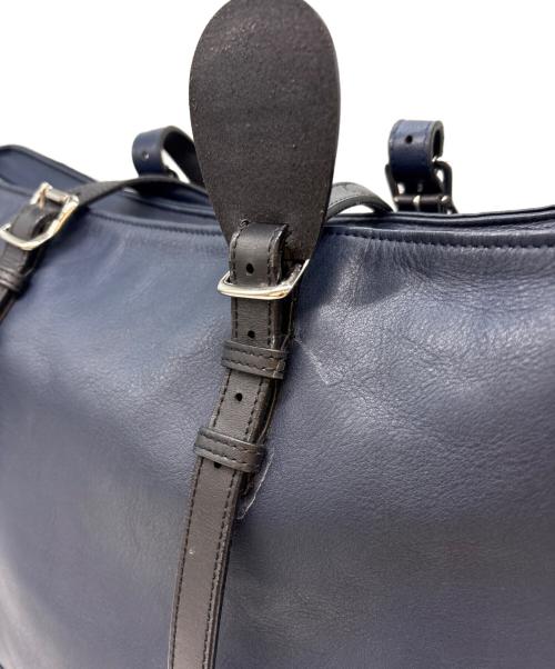 SOMES SADDLE（ソメスサドル）SOMES SADDLE (ソメスサドル) Somes Saddle  ハロン　2WAYボストントート ネイビーの古着・服飾アイテム