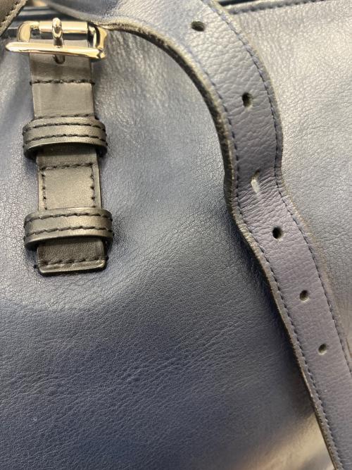 SOMES SADDLE（ソメスサドル）SOMES SADDLE (ソメスサドル) Somes Saddle  ハロン　2WAYボストントート ネイビーの古着・服飾アイテム