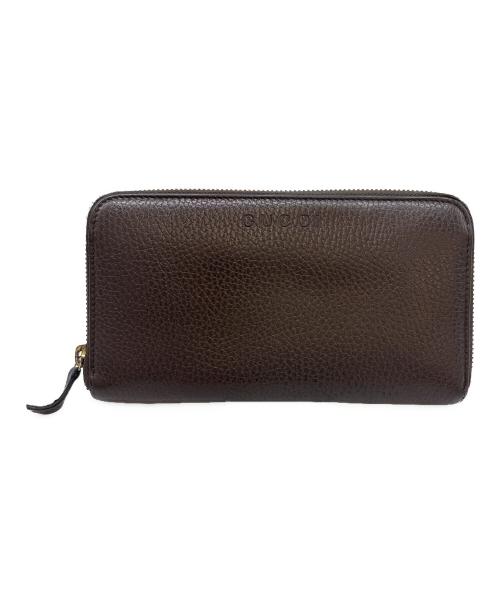 GUCCI（グッチ）GUCCI (グッチ) GUCCI　ラウンドファスナー財布 ブラウンの古着・服飾アイテム