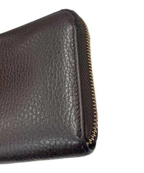 GUCCI（グッチ）GUCCI (グッチ) GUCCI　ラウンドファスナー財布 ブラウンの古着・服飾アイテム