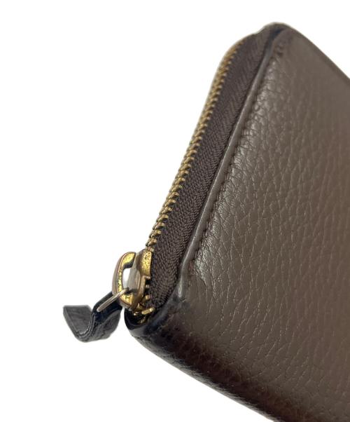 GUCCI（グッチ）GUCCI (グッチ) GUCCI　ラウンドファスナー財布 ブラウンの古着・服飾アイテム