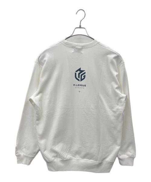 FRAGMENT DESIGN（フラグメントデザイン）FRAGMENT DESIGN (フラグメントデザイン) M.LEAGUE FRAGMENT DESIGN × M.LEAGUE スウェット ホワイト サイズ:Lの古着・服飾アイテム