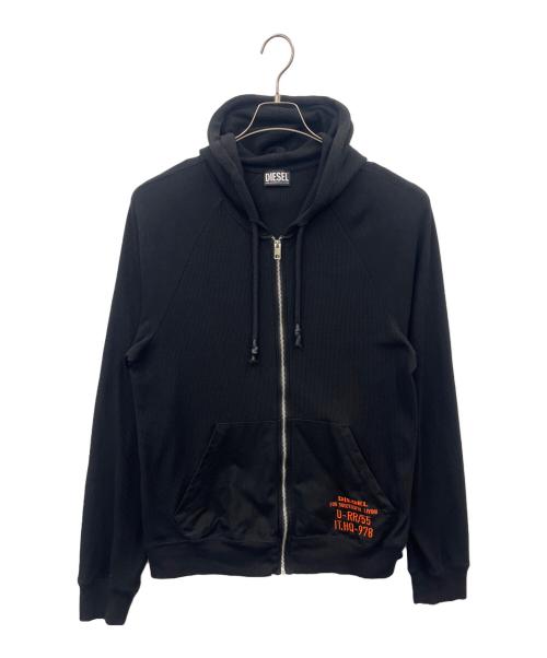 DIESEL（ディーゼル）DIESEL (ディーゼル) DIESEL　ジップパーカー ブラック サイズ:Lの古着・服飾アイテム