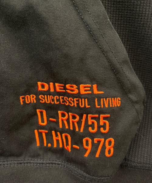 DIESEL（ディーゼル）DIESEL (ディーゼル) DIESEL　ジップパーカー ブラック サイズ:Lの古着・服飾アイテム