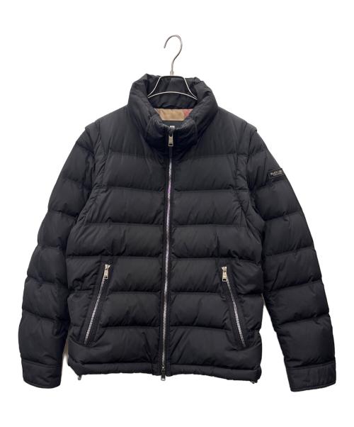 BLACK LABEL CRESTBRIDGE（ブラックレーベル クレストブリッジ）BLACK LABEL CRESTBRIDGE (ブラックレーベル クレストブリッジ) BLACK LABEL CRESTBRIDGE　ダウンジャケット ブラック サイズ:LLの古着・服飾アイテム
