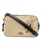 COACH×DISNEYコーチ×ディズニー）の古着「COACH　Disney　シグネチャー　ショルダーバッグ」｜ホワイト×ブラウン