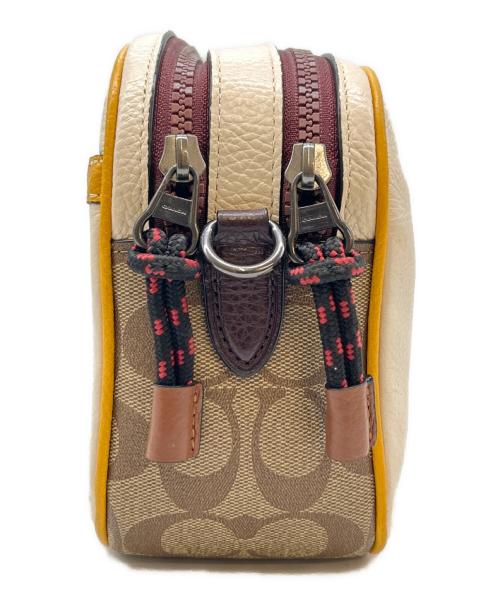 COACH（コーチ）COACH (コーチ) DISNEY (ディズニー) COACH　Disney　シグネチャー　ショルダーバッグ ホワイト×ブラウンの古着・服飾アイテム