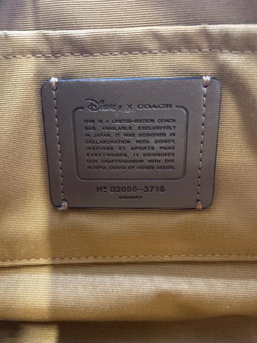 COACH（コーチ）COACH (コーチ) DISNEY (ディズニー) COACH　Disney　シグネチャー　ショルダーバッグ ホワイト×ブラウンの古着・服飾アイテム