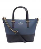 Kate Spadeケイトスペード）の古着「Kate Spade 　2WAYバッグ」｜ブルー×ネイビー