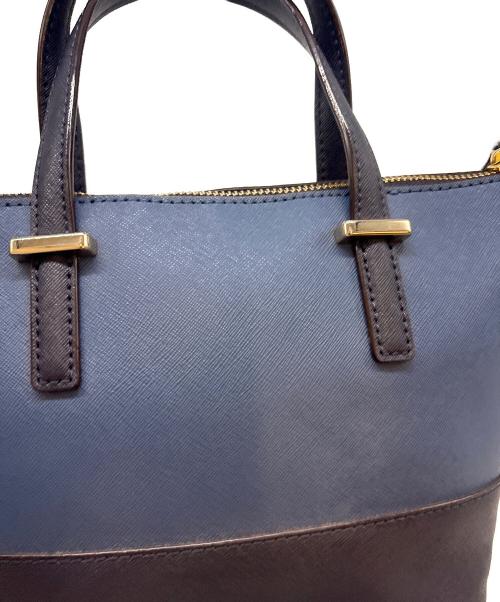 Kate Spade（ケイトスペード）Kate Spade (ケイトスペード) Kate Spade 　2WAYバッグ ブルー×ネイビーの古着・服飾アイテム