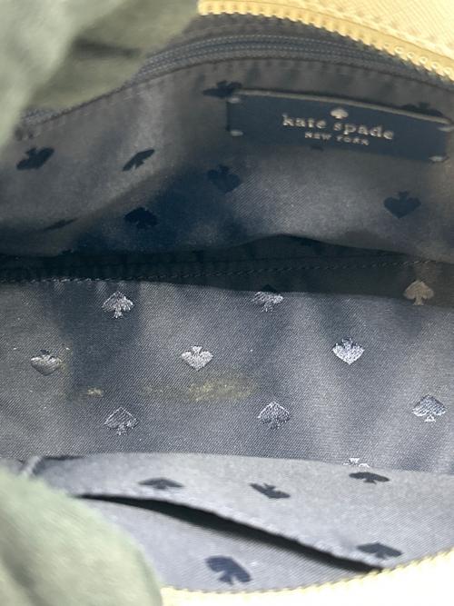Kate Spade（ケイトスペード）Kate Spade (ケイトスペード) Kate Spade 　デニム スモール サッチェル 　2WAYバッグ ホワイト×ネイビーの古着・服飾アイテム