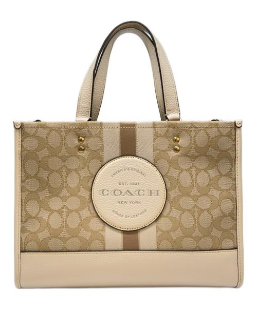 COACH（コーチ）COACH (コーチ) COACH　デンプシー キャリーオール　ハンドバッグ ベージュの古着・服飾アイテム