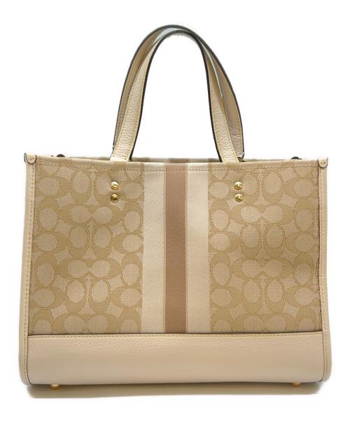 COACH（コーチ）COACH (コーチ) COACH　デンプシー キャリーオール　ハンドバッグ ベージュの古着・服飾アイテム