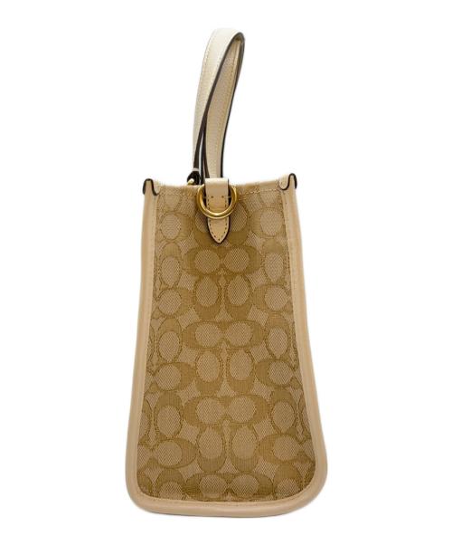 COACH（コーチ）COACH (コーチ) COACH　デンプシー キャリーオール　ハンドバッグ ベージュの古着・服飾アイテム