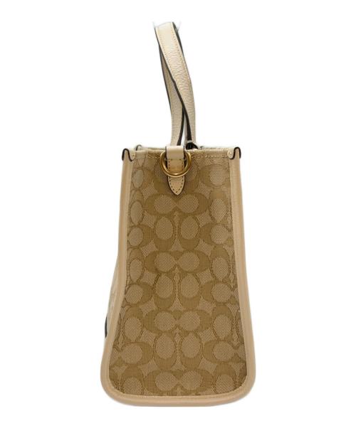 COACH（コーチ）COACH (コーチ) COACH　デンプシー キャリーオール　ハンドバッグ ベージュの古着・服飾アイテム