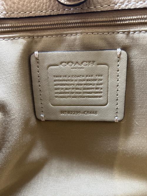 COACH（コーチ）COACH (コーチ) COACH　デンプシー キャリーオール　ハンドバッグ ベージュの古着・服飾アイテム
