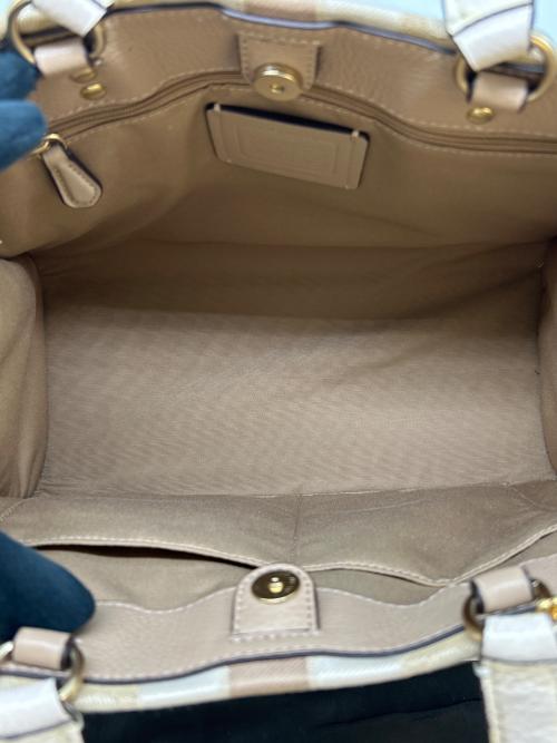 COACH（コーチ）COACH (コーチ) COACH　デンプシー キャリーオール　ハンドバッグ ベージュの古着・服飾アイテム