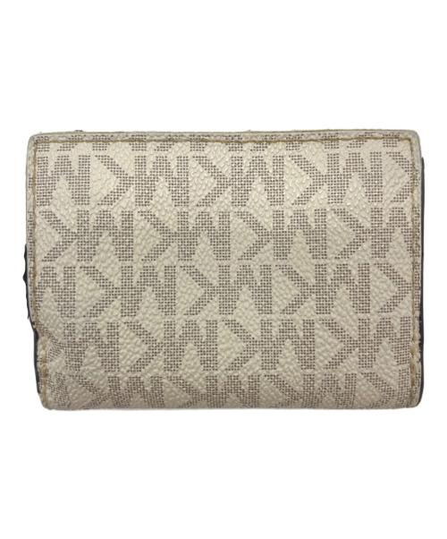 MICHAEL KORS（マイケルコース）MICHAEL KORS (マイケルコース) MICHAEL KORS 　3つ折り財布 ベージュ×ピンクの古着・服飾アイテム