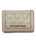 MICHAEL KORS（マイケルコース）の古着「MICHAEL KORS 　3つ折り財布」｜ベージュ×ピンク