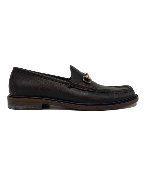 GUCCI（グッチ）GUCCI (グッチ) GUCCI  ビットローファー ブラウン サイズ:11の古着・服飾アイテム