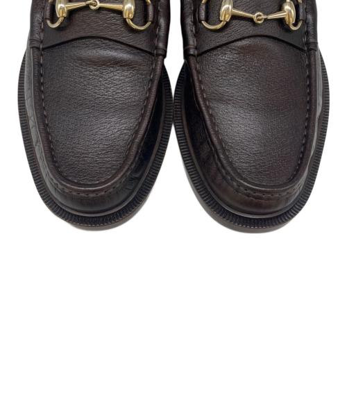 GUCCI（グッチ）GUCCI (グッチ) GUCCI  ビットローファー ブラウン サイズ:11の古着・服飾アイテム