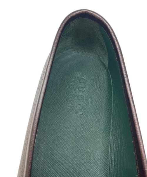 GUCCI（グッチ）GUCCI (グッチ) GUCCI  ビットローファー ブラウン サイズ:11の古着・服飾アイテム