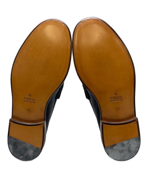 GUCCI（グッチ）GUCCI (グッチ) GUCCI  ビットローファー ブラウン サイズ:11の古着・服飾アイテム