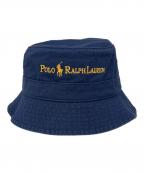 POLO RALPH LAURENポロ・ラルフローレン）の古着「POLO RALPH LAUREN　バケットハット」｜ネイビー