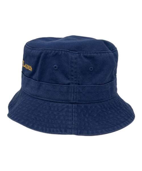 POLO RALPH LAUREN（ポロ・ラルフローレン）POLO RALPH LAUREN (ポロ・ラルフローレン) POLO RALPH LAUREN　バケットハット ネイビー サイズ:58cmの古着・服飾アイテム