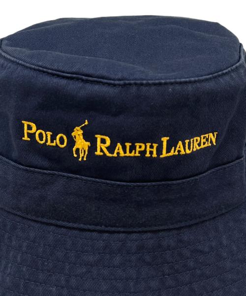 POLO RALPH LAUREN（ポロ・ラルフローレン）POLO RALPH LAUREN (ポロ・ラルフローレン) POLO RALPH LAUREN　バケットハット ネイビー サイズ:58cmの古着・服飾アイテム