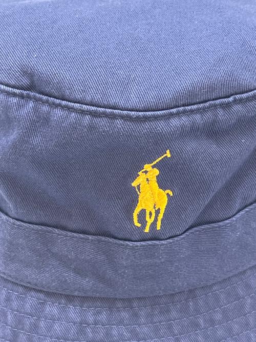 POLO RALPH LAUREN（ポロ・ラルフローレン）POLO RALPH LAUREN (ポロ・ラルフローレン) POLO RALPH LAUREN　バケットハット ネイビー サイズ:58cmの古着・服飾アイテム