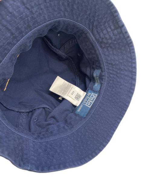 POLO RALPH LAUREN（ポロ・ラルフローレン）POLO RALPH LAUREN (ポロ・ラルフローレン) POLO RALPH LAUREN　バケットハット ネイビー サイズ:58cmの古着・服飾アイテム