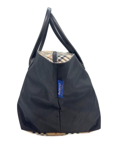 BURBERRY BLUE LABEL（バーバリー ブルー レーベル）BURBERRY BLUE LABEL (バーバリー ブルー レーベル) BURBERRY BLUE LABEL　ナイロントートバッグ ブラックの古着・服飾アイテム
