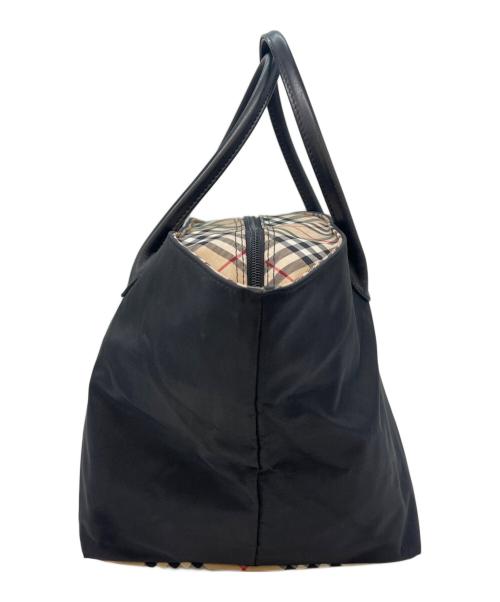 BURBERRY BLUE LABEL（バーバリー ブルー レーベル）BURBERRY BLUE LABEL (バーバリー ブルー レーベル) BURBERRY BLUE LABEL　ナイロントートバッグ ブラックの古着・服飾アイテム