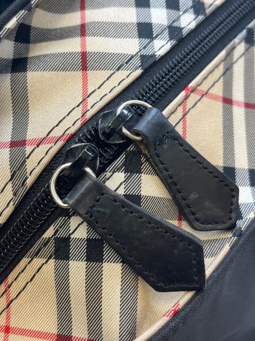 BURBERRY BLUE LABEL（バーバリー ブルー レーベル）BURBERRY BLUE LABEL (バーバリー ブルー レーベル) BURBERRY BLUE LABEL　ナイロントートバッグ ブラックの古着・服飾アイテム