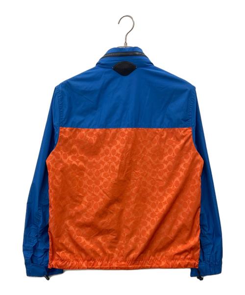 COACH（コーチ）COACH (コーチ) COACH　マウンテンパーカー ブルー×オレンジ サイズ:46の古着・服飾アイテム