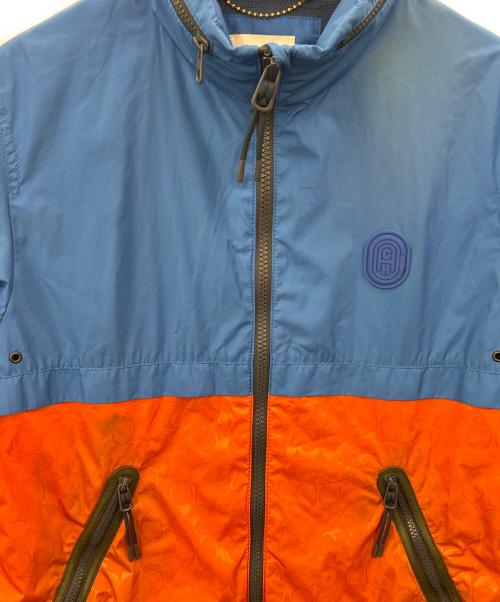 COACH（コーチ）COACH (コーチ) COACH　マウンテンパーカー ブルー×オレンジ サイズ:46の古着・服飾アイテム