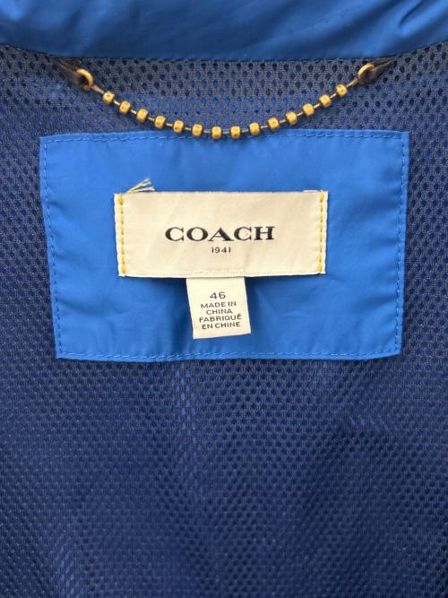 COACH（コーチ）COACH (コーチ) COACH　マウンテンパーカー ブルー×オレンジ サイズ:46の古着・服飾アイテム