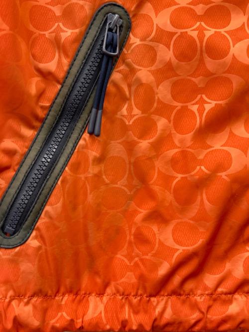 COACH（コーチ）COACH (コーチ) COACH　マウンテンパーカー ブルー×オレンジ サイズ:46の古着・服飾アイテム