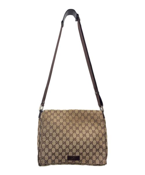 GUCCI（グッチ）GUCCI (グッチ) GUCCI　GG　ショルダーバッグ ベージュの古着・服飾アイテム