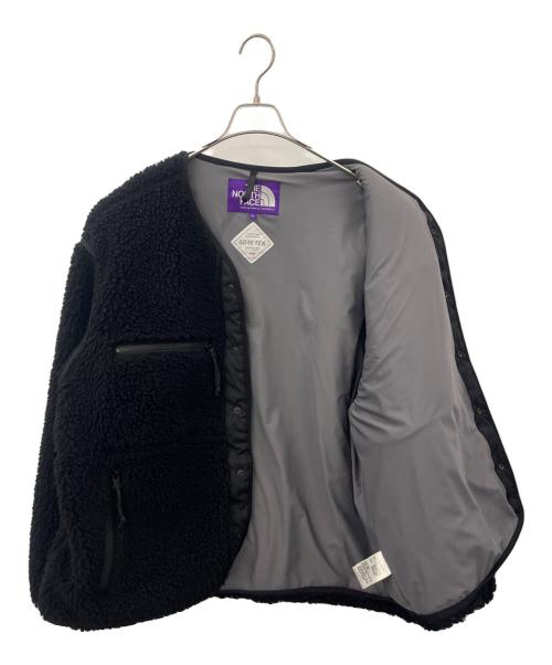 THE NORTHFACE PURPLELABEL（ザ・ノースフェイス パープルレーベル）THE NORTHFACE PURPLELABEL (ザ・ノースフェイス パープルレーベル) THE NORTHFACE PURPLELABEL　Wool Boa Fleece Field Cardigan ブラック サイズ:Lの古着・服飾アイテム