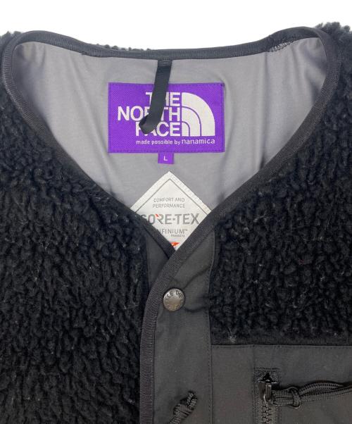 THE NORTHFACE PURPLELABEL（ザ・ノースフェイス パープルレーベル）THE NORTHFACE PURPLELABEL (ザ・ノースフェイス パープルレーベル) THE NORTHFACE PURPLELABEL　Wool Boa Fleece Field Cardigan ブラック サイズ:Lの古着・服飾アイテム